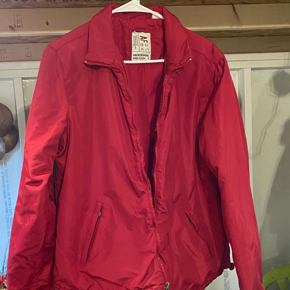 Abercrombie & Fitch Vintage Red Puffer Jacket